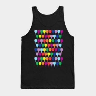 Rainbow pickleball paddles Tank Top